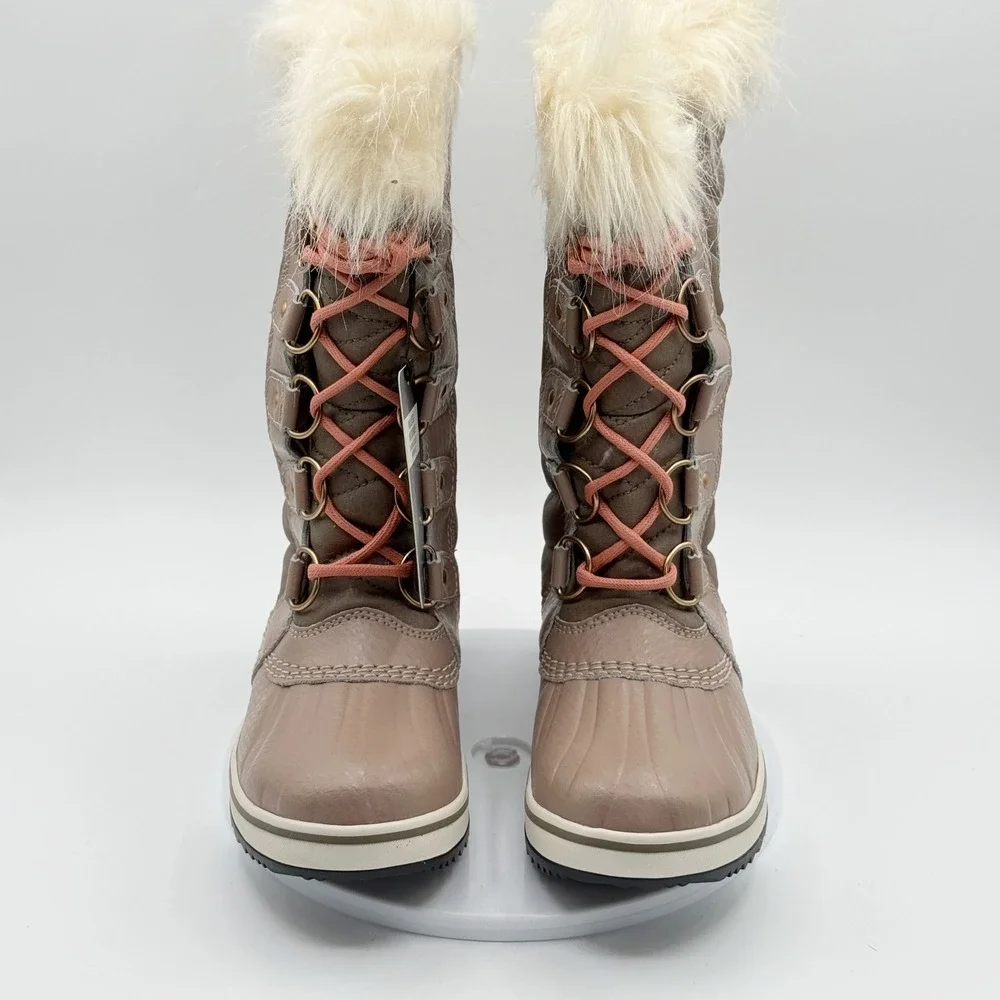 Sorel Tofino Ii Boots Size 5 Womens Omega Taupe/Pink Snow‎ Waterproof NEW